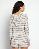 Grey Tonal Stripe $|& Astrologie Printed Teigan Hoodie - SOF Back