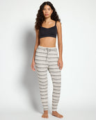 Grey Tonal Stripe $|& Astrologie Jogger Drawstring Pant - UGC On Fig