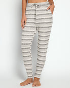 Grey Tonal Stripe $|& Astrologie Jogger Drawstring Pant - SOF Front
