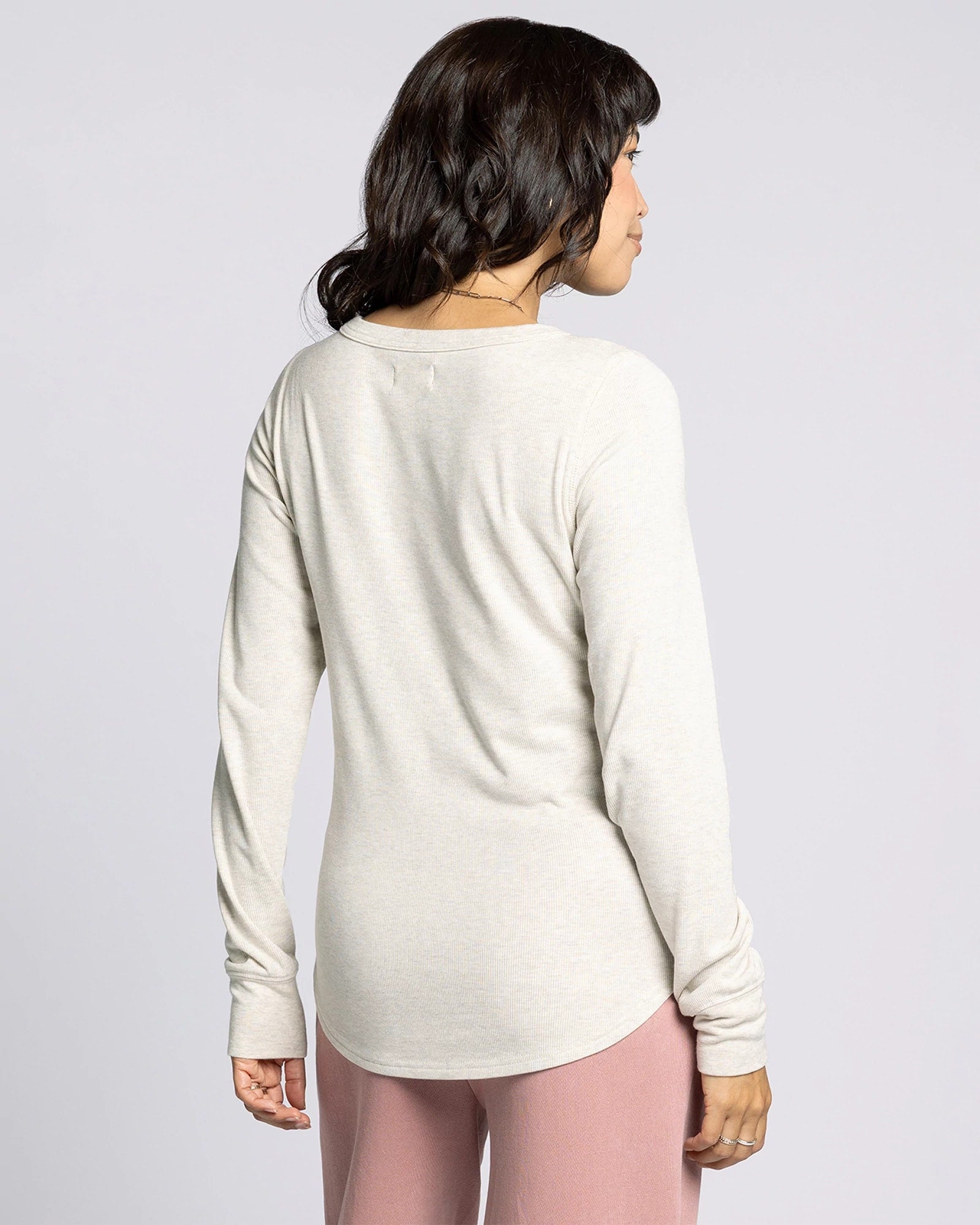 Sand Heather $|& Thread & Supply Stacy Top - Hanger Side