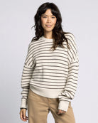 Cream Chocolate $|& Thread & Supply Ely Striped Sweater - VOF Detail