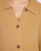 Camel $|& Theo & Spence Essential Cozy Jacket - SOF Full Front