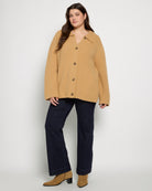 Camel $|& Theo & Spence Essential Cozy Jacket - UGC On Fig