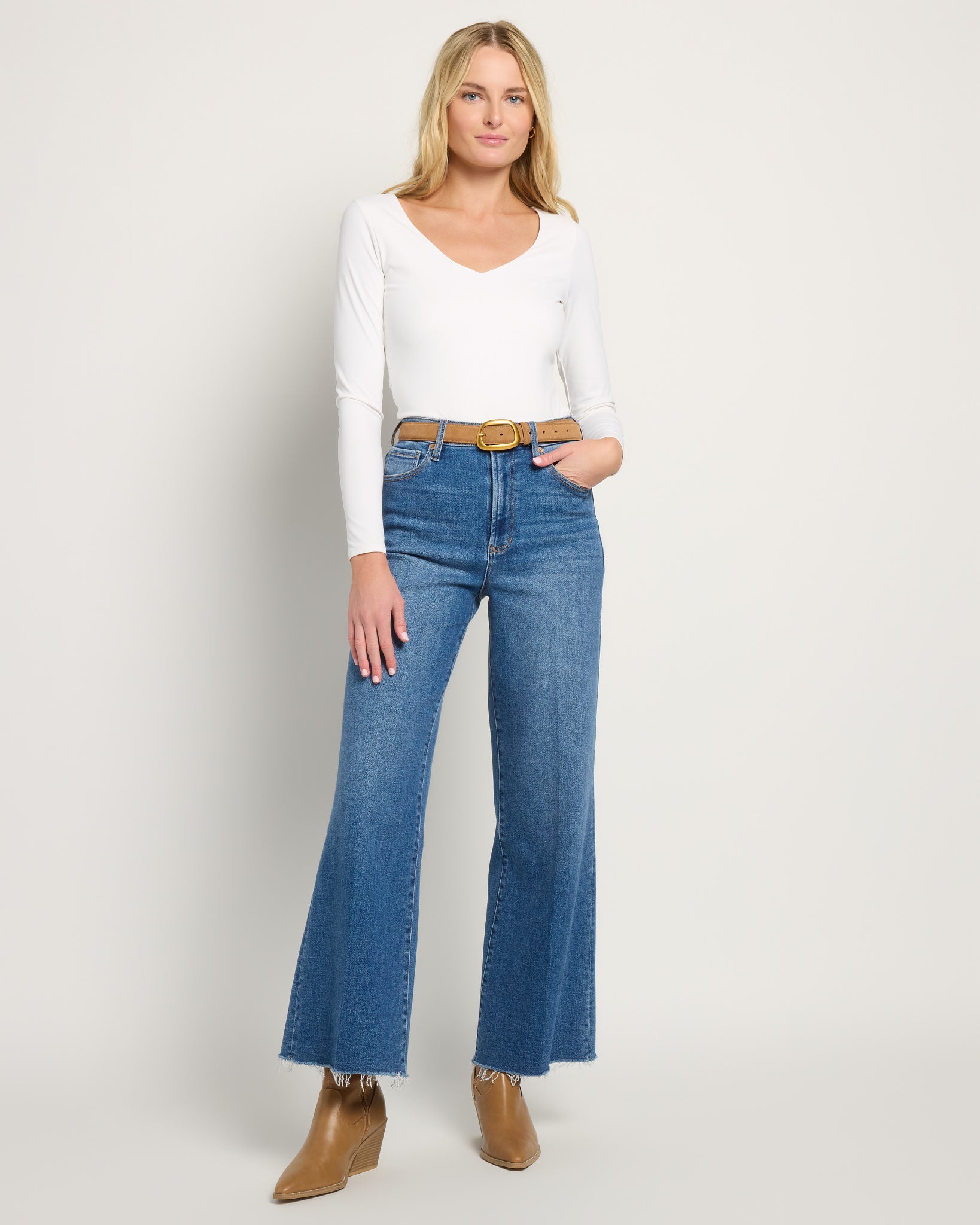 Camel $|& Most Wanted USA Asymmetrical Suede Leather Belt - UGC On Fig