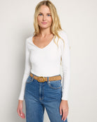 Camel $|& Most Wanted USA Asymmetrical Suede Leather Belt - SOF Front