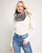 Gunmetal/Magnet $|& Echo Frosty Faux Fur Loop - SOF Front