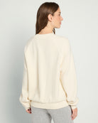 Cream $|& Project Social T Apres Ski Sherpa Sweatshirt - SOF Back