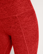 Love Red Heather $|& Interval FlowHeather Sculpt Pocket Legging - SOF Full Front