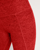 Love Red Heather $|& Interval FlowHeather Sculpt Pocket Legging - SOF Full Front