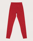 Love Red Heather $|& Interval FlowHeather Sculpt Crossover Leggings - Hanger Detail