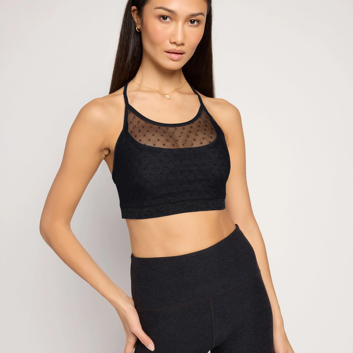 Sheer Racerback FlowHeather Sculpt Racerback Bra | Sheer Mesh & Support – Wantable