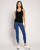 Black $|& Interval CloudLight Duration Racer Back High Hip Tank - UGC On Fig