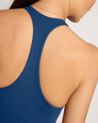 Deep Teal $|& Interval CloudLight Duration Racer Back High Hip Tank - SOF Full Front