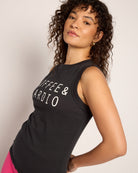 Faded Black $|& Interval Terrain Muscle Tank - VOF Front