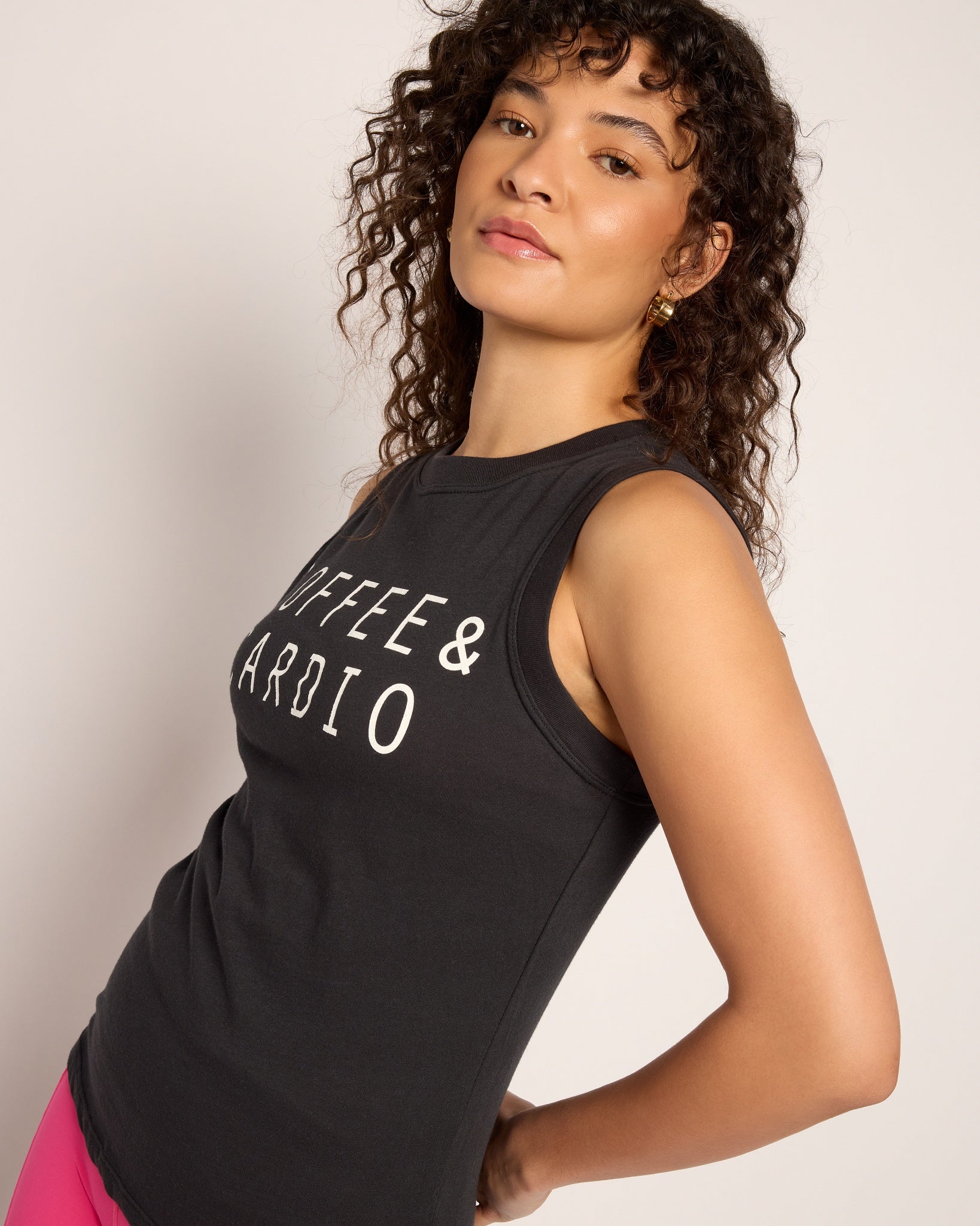 Faded Black $|& Interval Terrain Muscle Tank - VOF Front