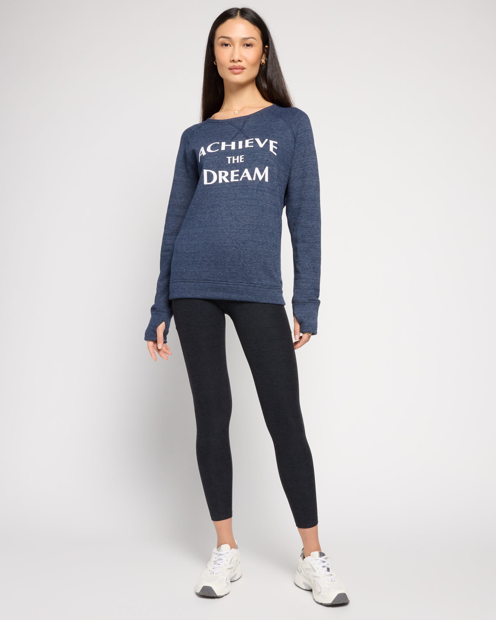 Ink Navy $|& Interval Acheive the Dream Graphic Pullover - UGC On Fig