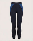 Black/Deep Teal $|& Interval CloudLight Recess Legging - Hanger Detail
