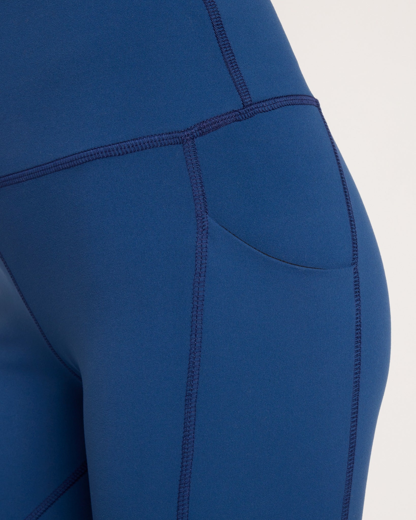 Deep Teal $|& Interval CloudLight Pose Pocket Legging - SOF Full Front