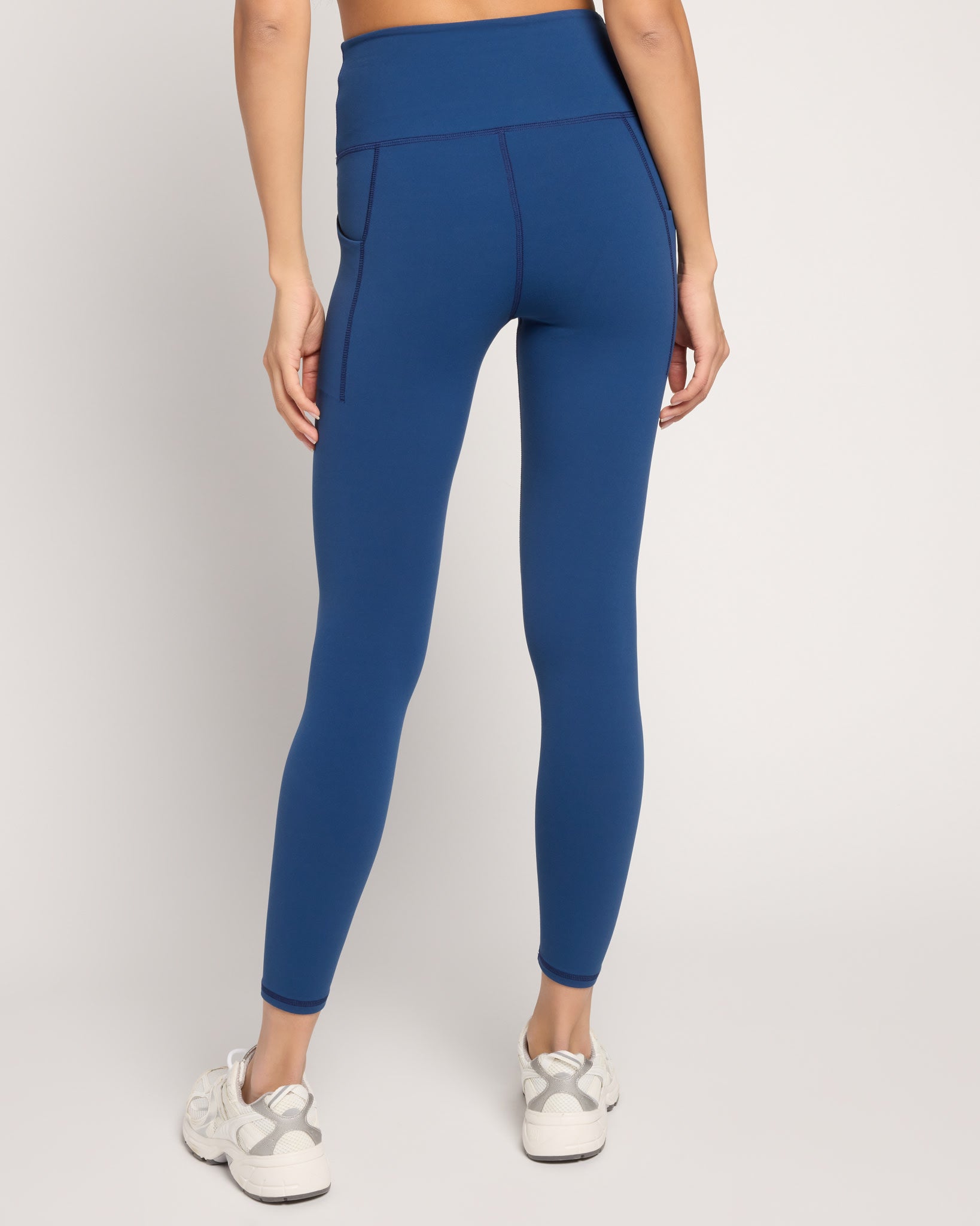 Deep Teal $|& Interval CloudLight Pose Pocket Legging - SOF Back