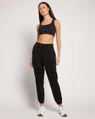 Black $|& Interval For the Win Pintuck Jogger - UGC On Fig
