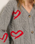 Heather Grey $|& SEAS True Love Cardigan - SOF Full Front