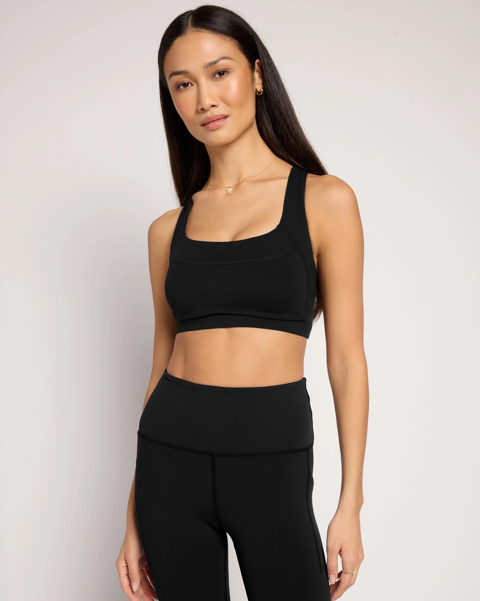 Black $|& Interval CloudLight Equalize Bra - SOF Front
