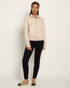 Oatmeal $|& Bobeau Star Zip Up Sweater - UGC On Fig