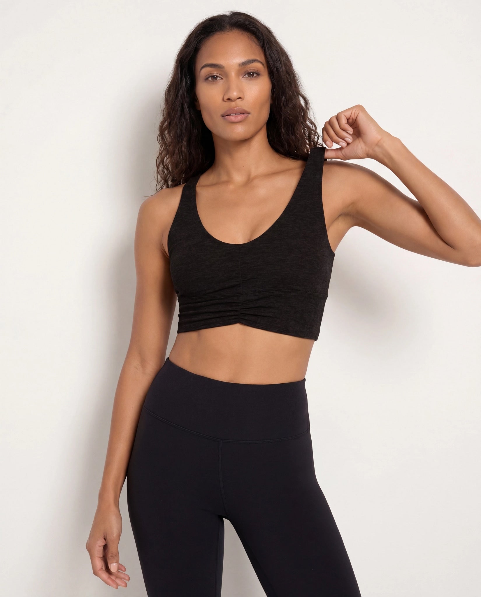 Night Sky Heather $|& Interval FlowHeather Sculpt Enchant Bra - SOF Front
