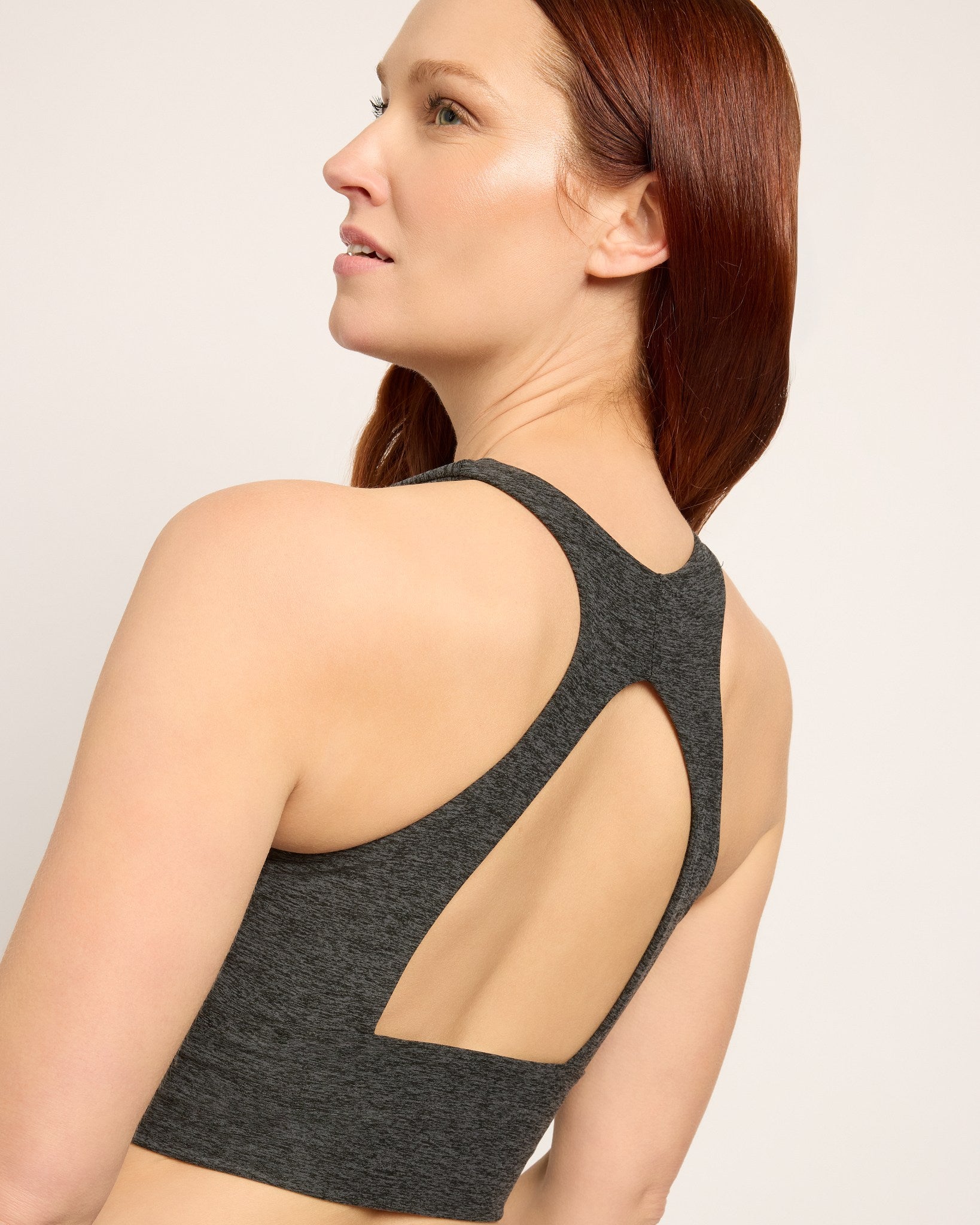 Heather Charcoal $|& Interval FlowHeather Sculpt Enchant Bra - VOF Front