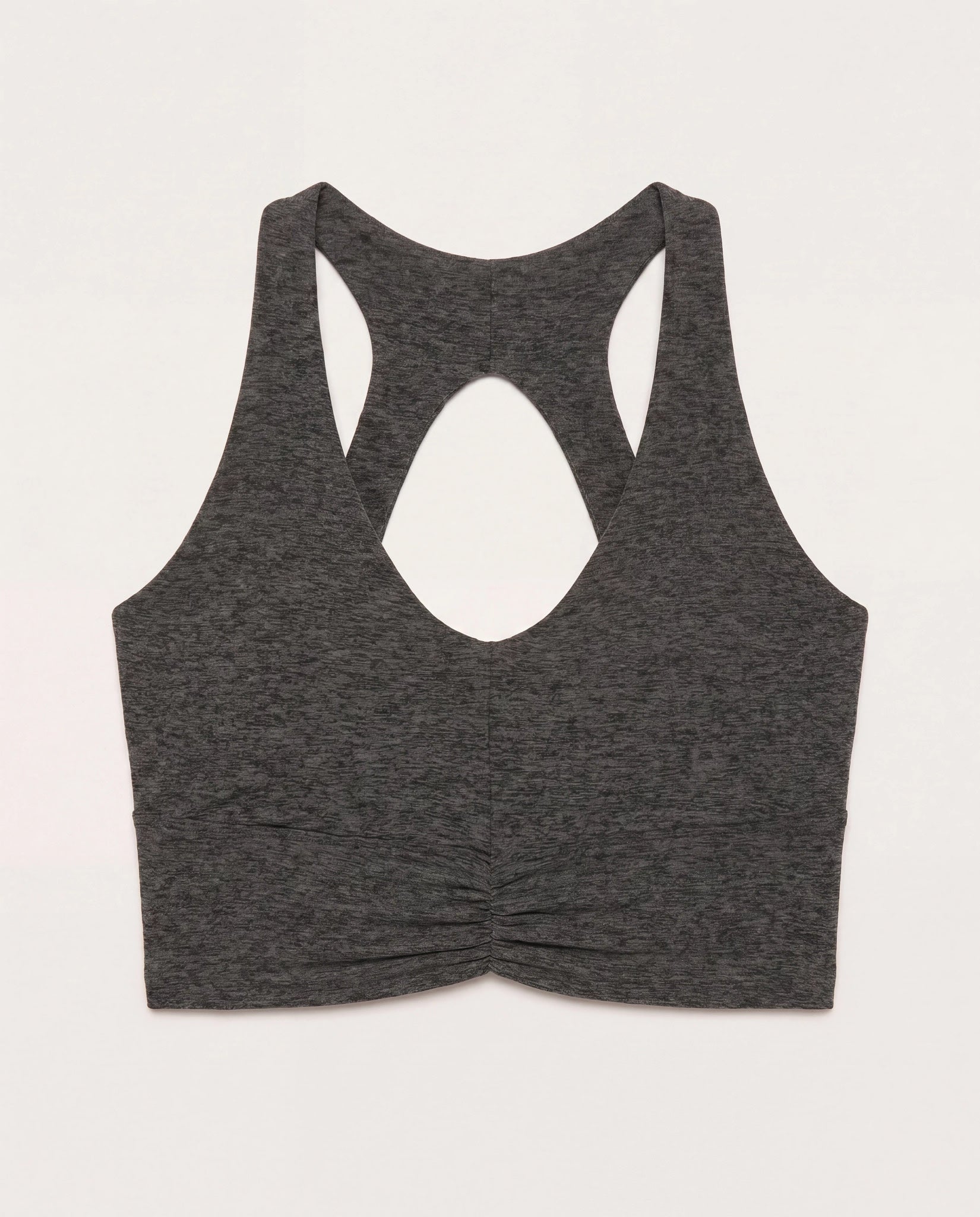 Heather Charcoal $|& Interval FlowHeather Sculpt Enchant Bra - Hanger Detail