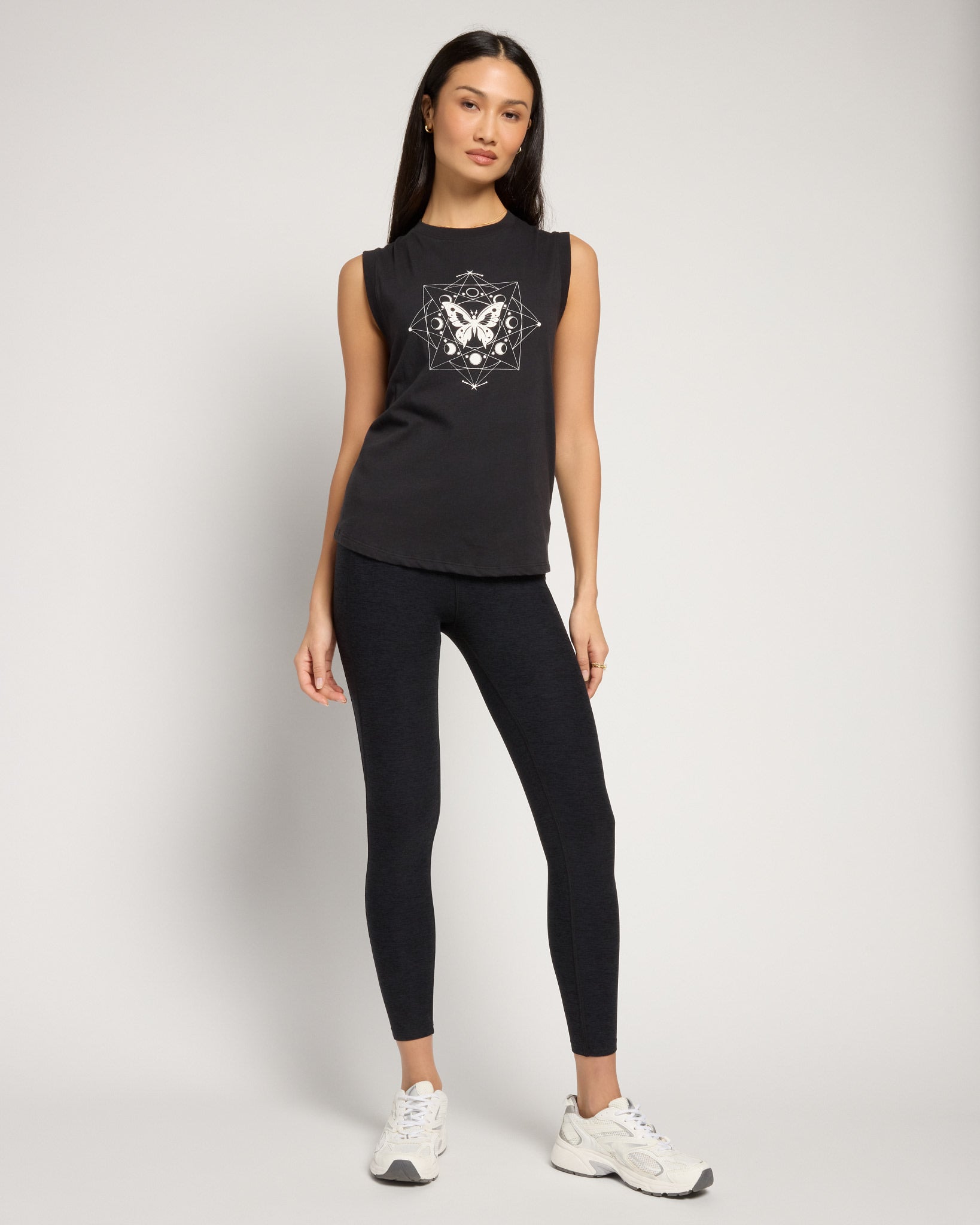 Faded Black $|& Interval Terrain Muscle Tank Butterfly - UGC On Fig