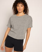 Heather Grey $|& Interval Mantra Short Sleeve Tee - SOF Front