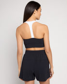 Black/White $|& Interval CloudLight Endurance Bra - SOF Back