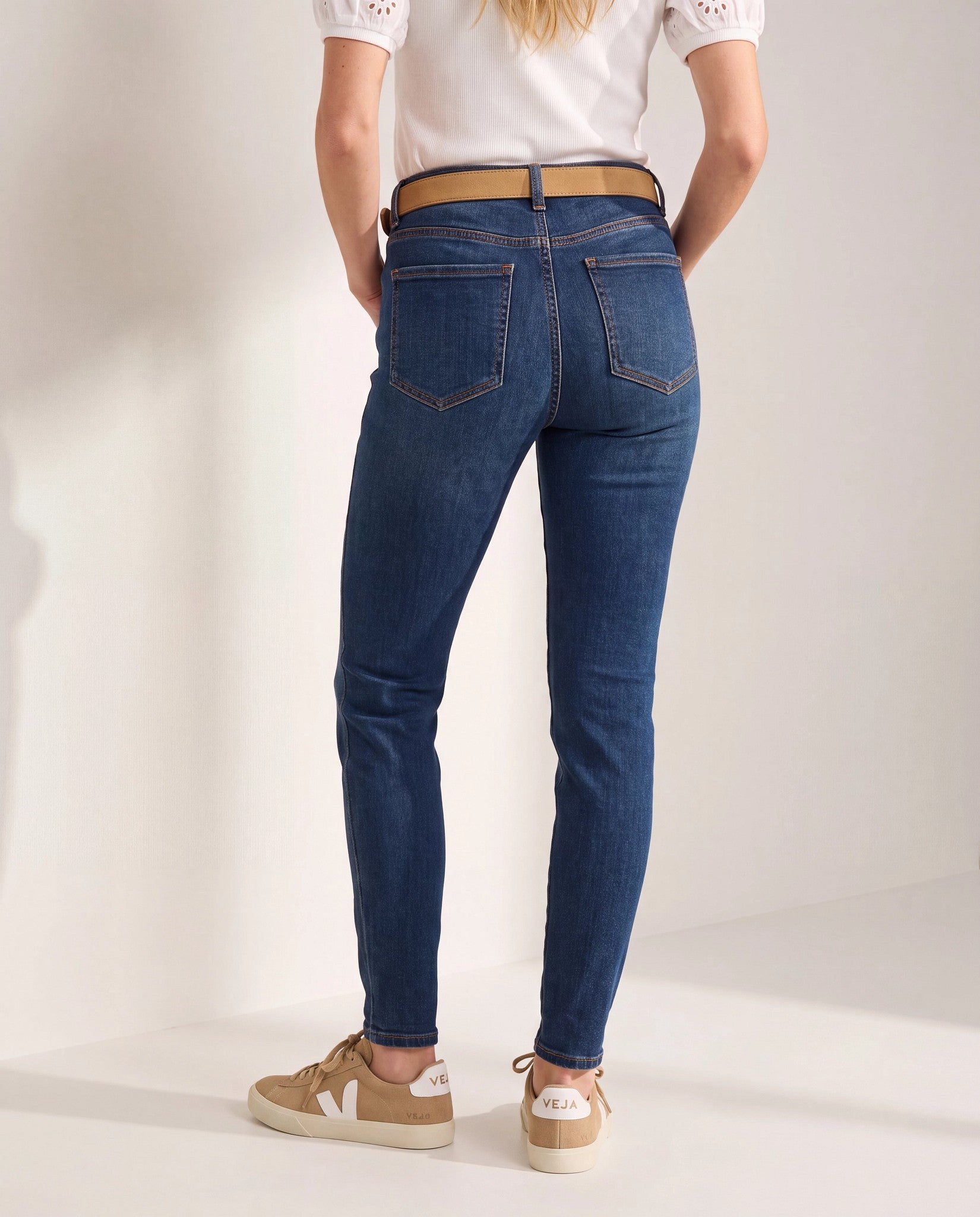 Rip Tide $|& SEAS Dame Seamed Skinny Jean - SOF Side