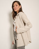 Cream $|& SEAS Baseline Shacket - VOF Front