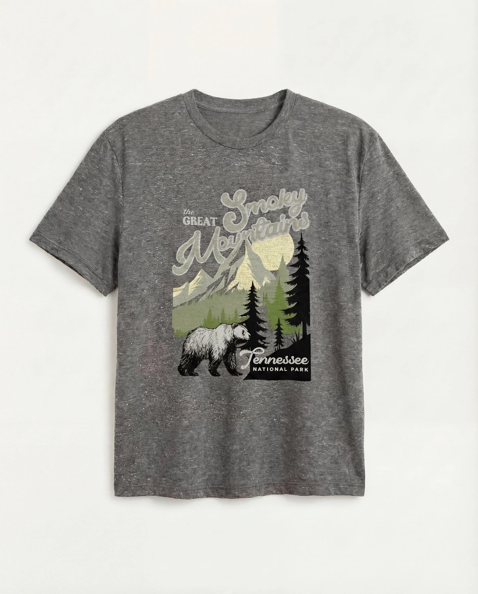 Heather Grey $|& Herizon Cherry Relaxed Graphic Tee - Hanger Detail