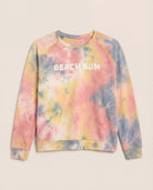 Butter Printed Tie Dye $|& SEAS Beach Bum Tie Dye Graphic Pullover - Hanger Detail