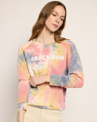 Butter Printed Tie Dye $|& SEAS Beach Bum Tie Dye Graphic Pullover - VOF Front