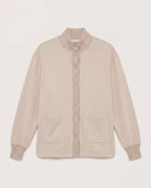Heather Oatmeal $|& SEAS Abyssal Button Front Jacket - Hanger Detail