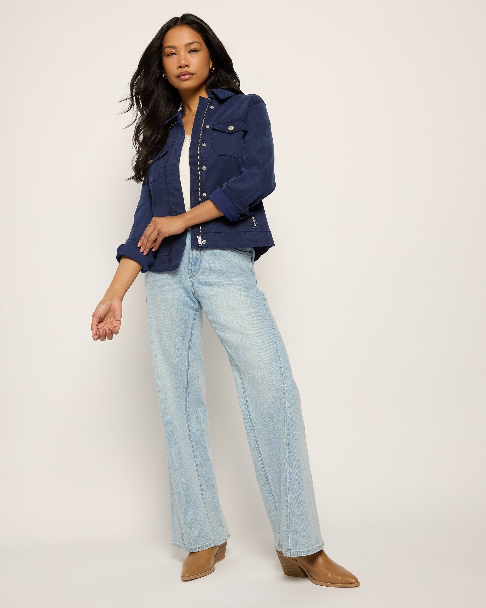 Sapphire $|& SEAS Potrero Twill Jacket - UGC On Fig