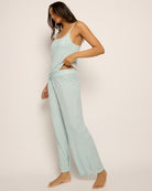 Dusty Blue $|& SEAS Shooting Stars Pajama Set - VOF Front