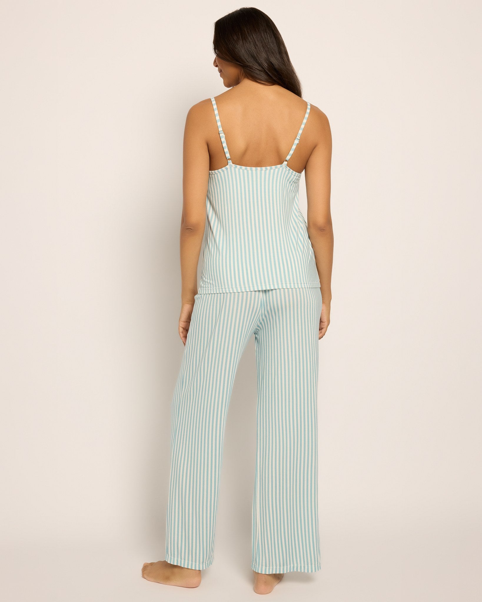Dusty Blue $|& SEAS Shooting Stars Pajama Set - SOF Back