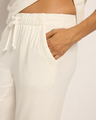 Cream $|& SEAS Posh Lounge Pant - SOF Full Front