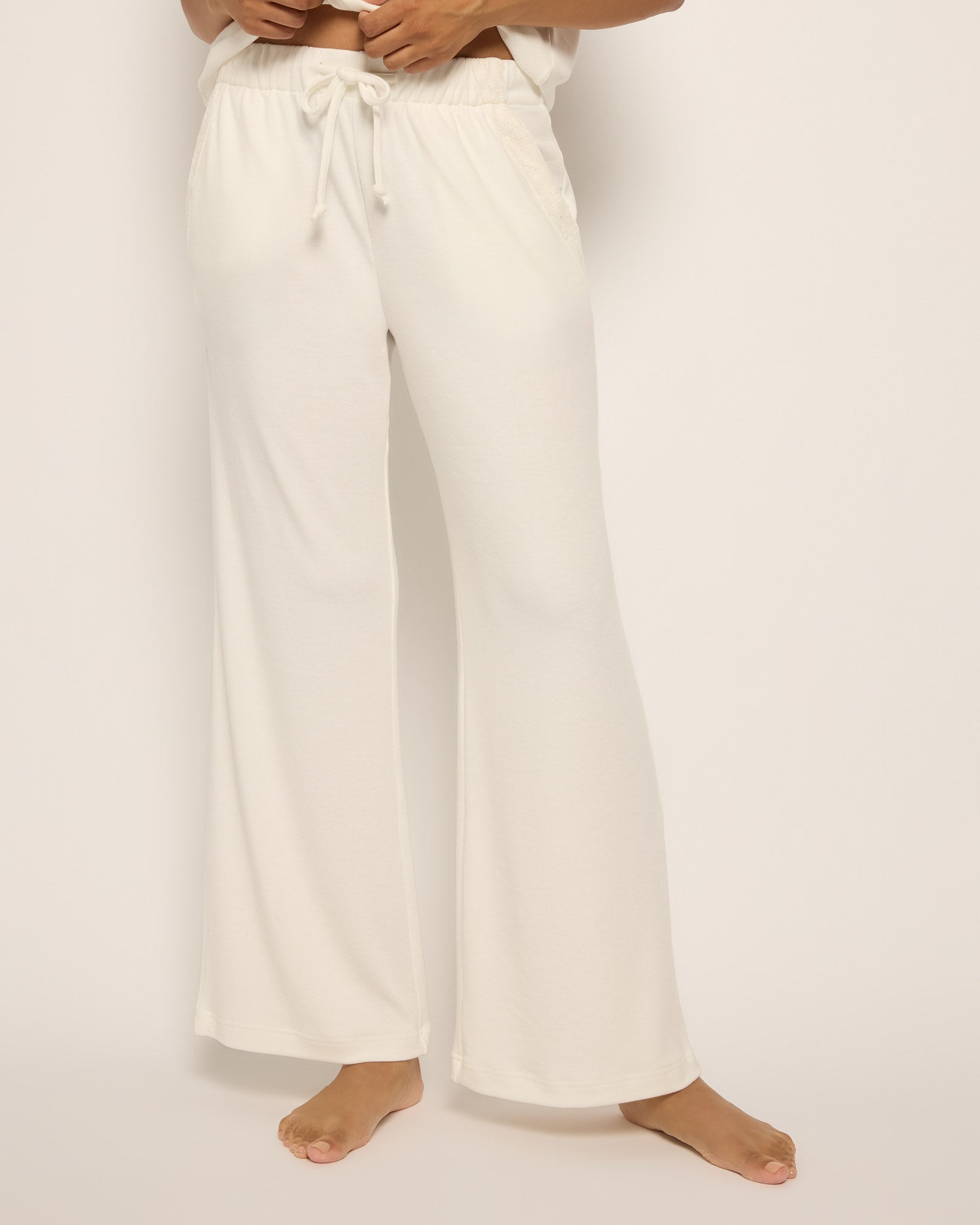 Cream $|& SEAS Posh Lounge Pant - SOF Front