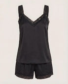 Black $|& SEAS Starlet Lace Sleep Set - Hanger Detail