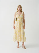 Golden Haze Small Loa $|& Vero Moda Printed Sleeveless Maxi Dress - VOF Detail