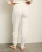 Cream $|& SEAS Shoreline Hacci "Heart" Graphic Jogger - SOF Back