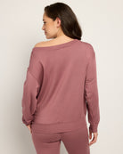 Rose $|& SEAS Over the Clouds One Shoulder Top - SOF Back