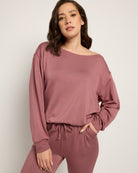 Rose $|& SEAS Over the Clouds One Shoulder Top - SOF Front