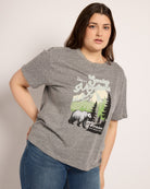 Ht Grey $|& Herizon Cherry Relaxed Graphic Tee - VOF Front